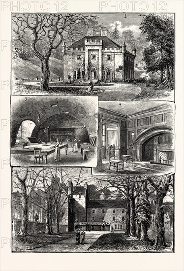 EDINBURGH: 1. THE HERMITAGE, BRAID; 2. CRAIG HOUSE; 3. KITCHEN, CRAIG HOUSE; 4. DINING ROOM, CRAIG HOUSE