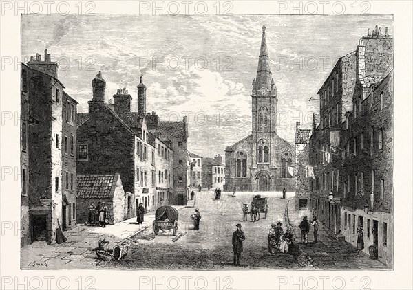 EDINBURGH: SHERIFF BRAE, LOOKING TOWARDS ST. THOMAS'S CHURCH, LEITH