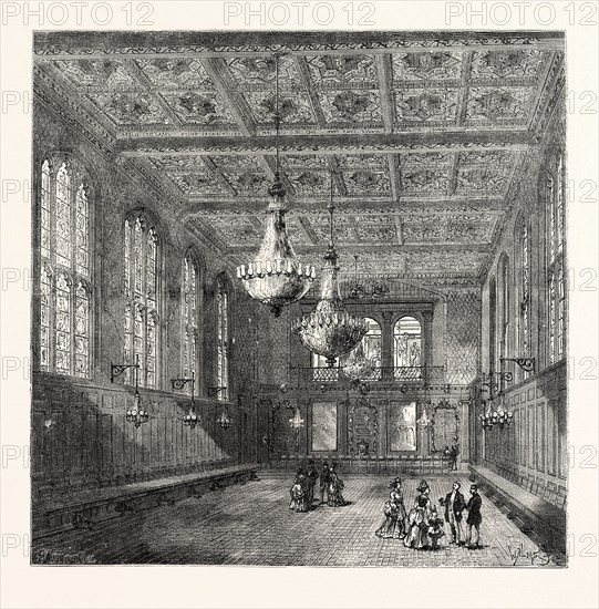 INTERIOR OF MERCHANT TAYLORS' HALL, LONDON