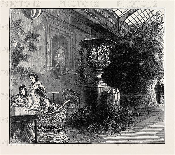 THE PRINCE AND PRINCESS OF WALES AT CHATSWORTH: THE ORANGERY, CHATSWORTH