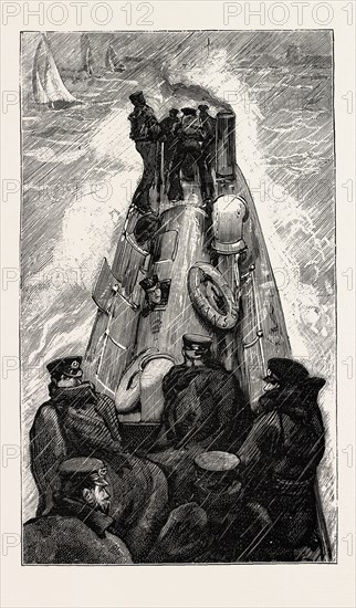 THE VISIT OF THE FRENCH FLEET: THE BANQUET COMMITTEE GOING ASHORE