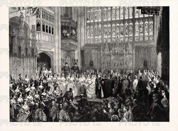 THE MARRIAGE OF T.R.H. THE PRINCE OF WALES AND THE PRINCESS ALEXANDRA OF DENMARK IN ST. GEORGE'S CHAPEL, WINDSOR CASTLE, MARCH 10, 1863