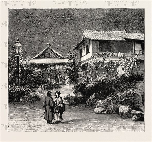 SCENES IN THE TOWNS AND DISTRICTS RECENTLY DEVASTATED BY THE EARTHQUAKE IN JAPAN: THE SPRING OF SUWAYAMASHITA, KOBE