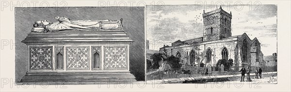 LEICESTER: BISHOP PENNY'S TOMB IN ST. MARGARET'S CHURCH (LEFT); ST. NICHOLAS' CHURCH (RIGHT)