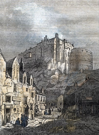 Edinburgh Castle, Scotland, 1833