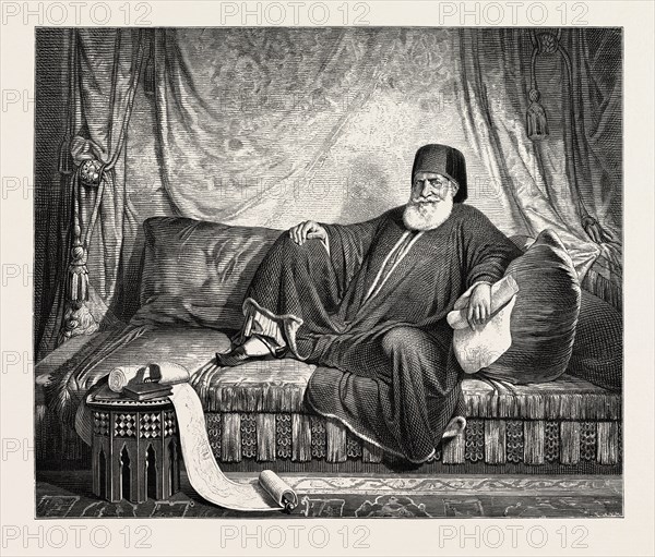 Mohammed Ali, Egypt engraving 1879