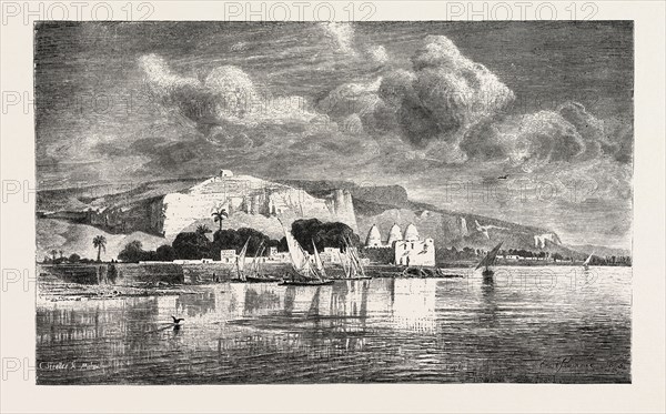 TOURAH. Egypt, engraving 1879