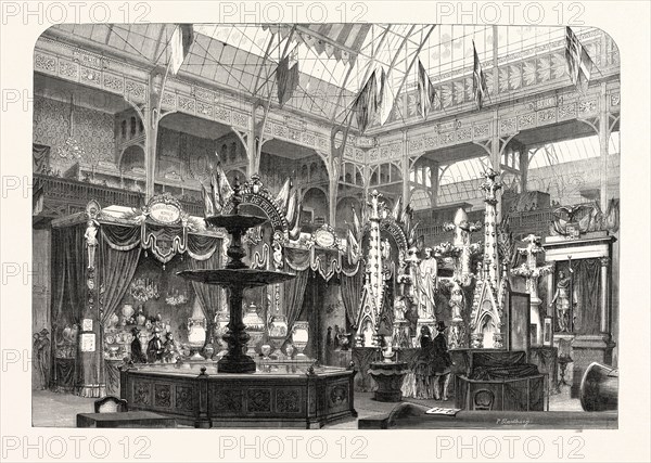 Prussian Exhibition At The Palace Of Industry. Expo 1855. Paris, France 