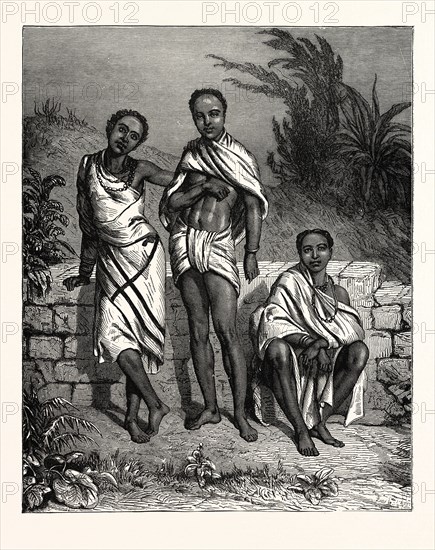 KHONDS EDUCATED BY THE BRITISH GOVERNMENT.  Khonds, or Kandhs are an aboriginal tribe of India, inhabiting the tributary states of Orissa and Srikakulam, in the Visakhapatnam districts of Andhra Pradesh.