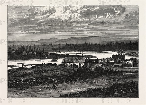 VIEW OF THE WESTERN SUBURBS OF VICTORIA, VANCOUVER ISLAND