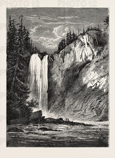 VIEW OF THE SNOQUALAMI FALLS, WASHINGTON TERRITORY