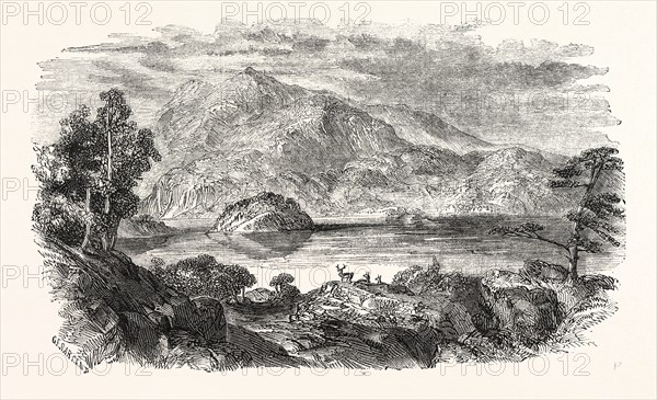 LOCH KATRINE  in the district of Stirling, Scotland. UK, britain, british, europe, united kingdom, great britain, european