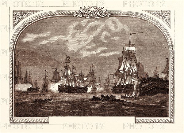 LORD HOWE'S VICTORY, OFF USHANT, JUNE 1ST, 1794. Ouessant is an island at the south-western end of the English Channel which marks the north-western most point of metropolitan France.