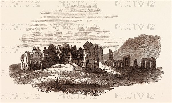 RETREAT OF EDWARD II  TO NEATH ABBEY, a Cistercian monastery, located near the present-day town of Neath in South Wales, UK. UK, britain, british, europe, united kingdom, great britain, european
