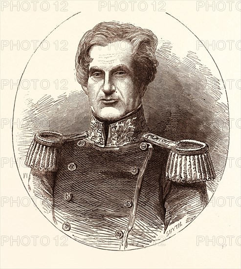 REAR-ADMIRAL LORD LYONS, G.C.B. Richard Bickerton Pemell Lyons, 1st Viscount Lyons, GCB, GCMG, PC, DCL (6 April 1817 - 5 December 1887) was an eminent British diplomat. UK, britain, british, europe, united kingdom, great britain, european