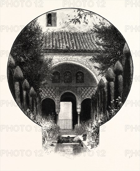 View of the Garden of the Alhambra, Spain