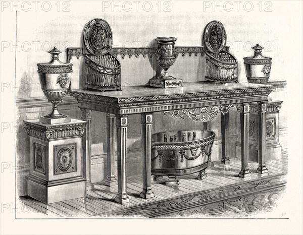 Sideboard designed by Robert Adam, 1770, UK, britain, british, europe, united kingdom, great britain, european