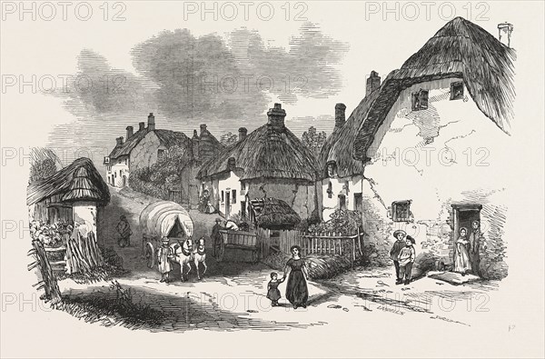 THE PEASANTRY OF DORSETSHIRE: VILLAGE OF WHITCHURCH, DORSET, 1846