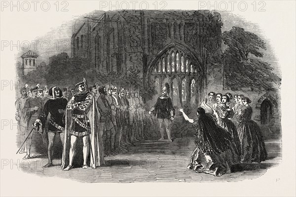 SCENE FROM VERDI'S "IL TROVATORE," AT THE ROYAL ITALIAN OPERA, 1855