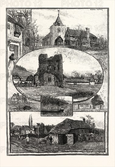 RAMBLING SKETCHES: A KENTISH VILLAGE: OTFORD, 1885