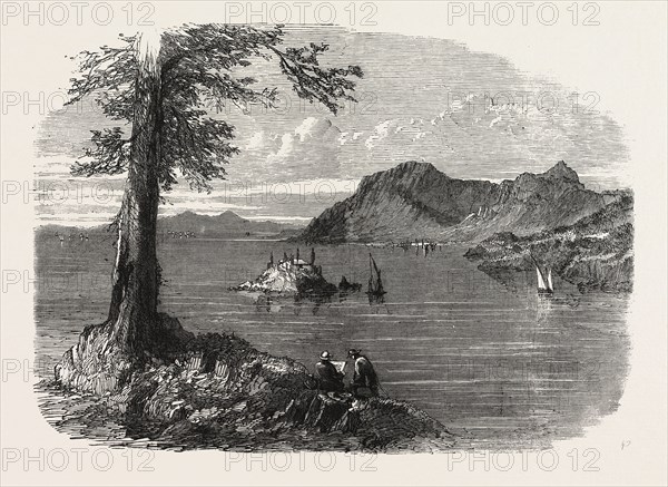 THE IONIAN ISLANDS: CORFU, FROM THE ONE-GUN BATTERY, 1858