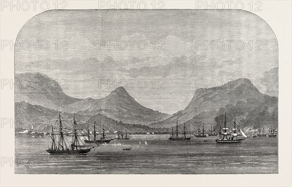 THE DUTCH WAR IN SUMATRA: BOMBARDMENT OF ACHEEN BY THE DUTCH FLEET, 1873