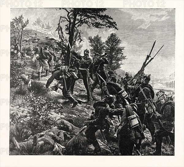 Franco-Prussian War: Attack on the Spicheren mountain led by General Francois on 6 August 1870, France