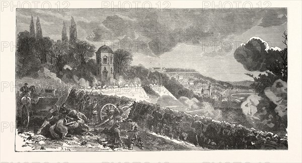 Franco-Prussian War: Scene from the defense of the park of Chatillon, France