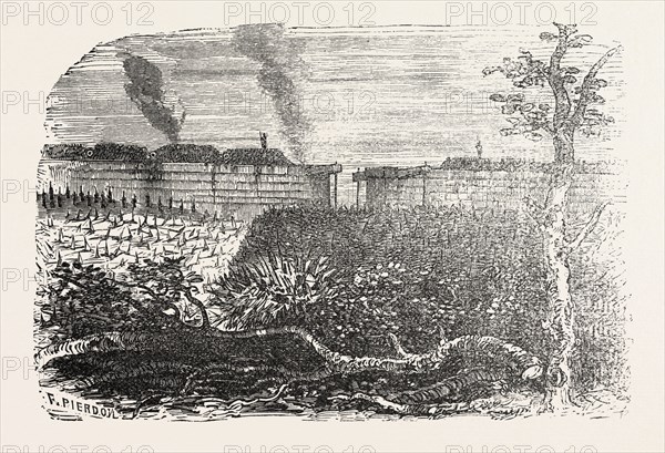 Franco-Prussian War: Obstruction of individual gates of the city walls by Futzangeln, barbed wire and barricades