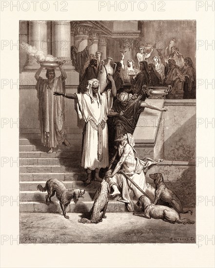 LAZARUS AT THE RICH MAN'S GATE, BY GUSTAVE DORE