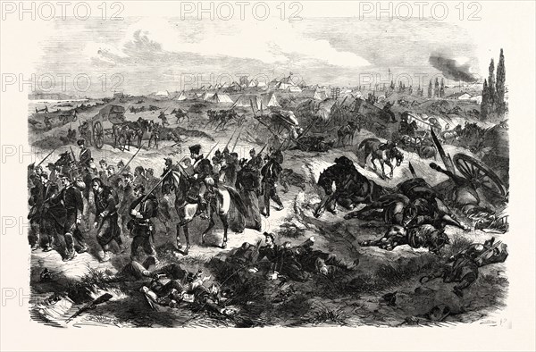 FRANCO-PRUSSIAN WAR: FRENCH CAMP NEAR BEAUMONT, TAKEN BY 4th GERMAN CORPS 20 AUGUST 1870