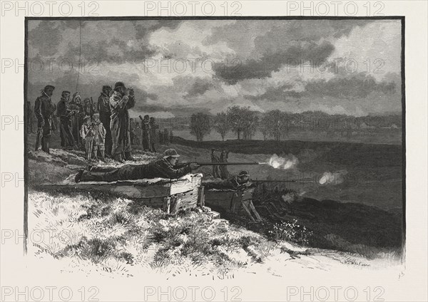 THE RIDEAU RIFLE RANGE, CANADA, NINETEENTH CENTURY ENGRAVING