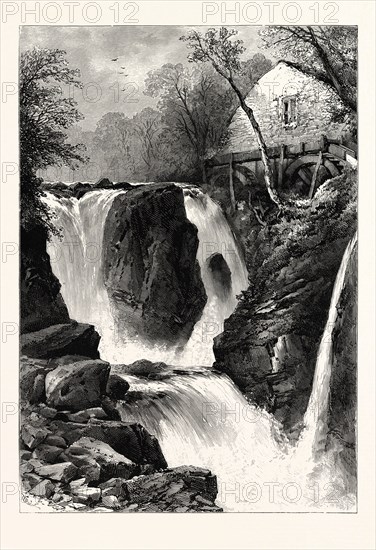 PANDY MILL AND FALL, NEAR BETTWS-Y-COED, NORTH WALES, UK, britain, british, europe, united kingdom, great britain, european