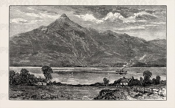 BEN AND LOCH LOMOND, UK. Loch Lomond is a freshwater Scottish loch, lying on the Highland Boundary Fault.