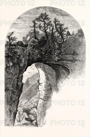 NATURAL BRIDGE, VIRGINIA. J.D. WOODWARD