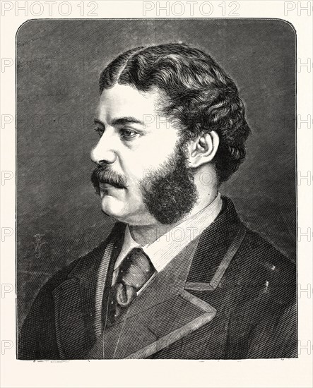 Sir Arthur Seymour Sullivan MVO, 13 May 1842 â€ì 22 November 1900, was an English composer. He is best known for his series of 14 operatic collaborations with the dramatist W. S. Gilbert, including such enduring works as H.M.S. Pinafore, The Pirates of Penzance and The Mikado. ENGRAVING 1876, UK, britain, british, europe, united kingdom, great britain, european