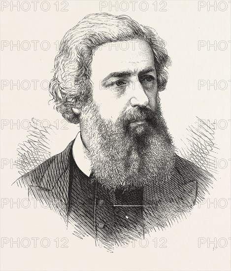 George Dawson, preacher, 1821â€ì1876, English preacher , ENGRAVING 1876, UK, britain, british, europe, united kingdom, great britain, european