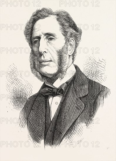 THE LATE MR. EDWARD HORSMAN, M.P., 1807 â€ì 30 November 1876, was a British politician, ENGRAVING 1876, UK, britain, british, europe, united kingdom, great britain, european