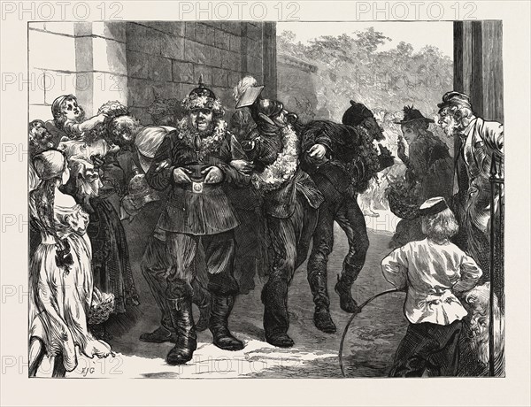 THE FRANCO-PRUSSIAN WAR: THE VICTORS OFF DUTY, BERLIN, GERMANY, 1871