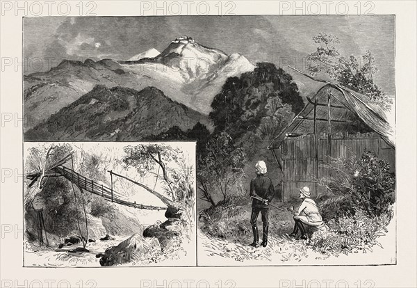THE SIKKIM EXPEDITIONARY FORCE, NORTHERN INDIA THE CAPTURE OF FORT LING-TU FROM SKETCHES BY AN OFFICER OF THE EXPEDITION, 1888 engraving