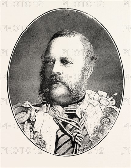 EDWARD NUGENT LEESON, SIXTH EARL. OF MILLTOWN Born October 9, 189,5. Died May 31, 1890, engraving 1890, UK, U.K., Britain, British, Europe, United Kingdom, Great Britain, European, engraved image, history, arkheia, illustrative technique, engravement, engraving, victorian, Arts, Culture, 19th Century Style, Retro Styled, Vintage, retro, nineteenth century engraving, historic art, PORTRAIT, FACE