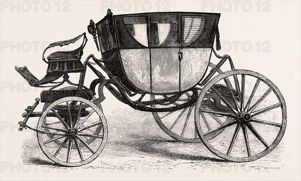 WASHINGTON'S COACH, UNITED STATES OF AMERICA, US, USA, 1870s engraving