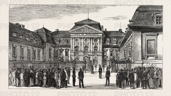 THE BERLIN CONGRESS â€î THE RAUZIWILL PALACE, RADZIWILL PALACE, PRINCE BISMARCK'S NEW OFFICIAL RESIDENCE, WHERE THE CONGRESS MEETS, GERMANY