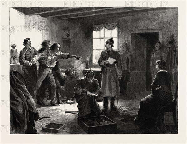 ARREST IN ST. PETERSBURG, RUSSIA, ENGRAVING 1879