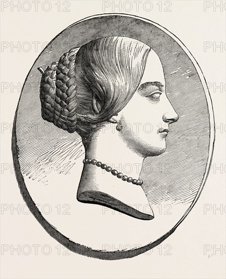 MADEMOISELLE CAROLINE DUPREZ, 1832-1874, FRENCH SOPRANO, 1851 engraving