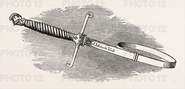 TOLEDO SWORD, BY DON MANUEL DE YSASI, 1851 engraving - Photo12-Liszt ...