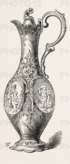 CLARET JUG, BY MR. DODD, 1851 engraving