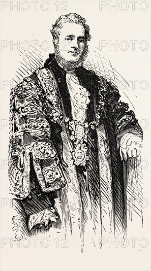 THE LATE LORD MAYOR, 1873 engraving