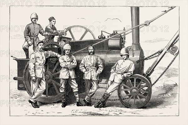 THE ASHANTEE WAR: UNIFORM OF ROYAL ENGINEERS DESTINED FOR THE SCENE OF ACTION, ANGLO ASHANTI WAR, GHANA, 1873 engraving