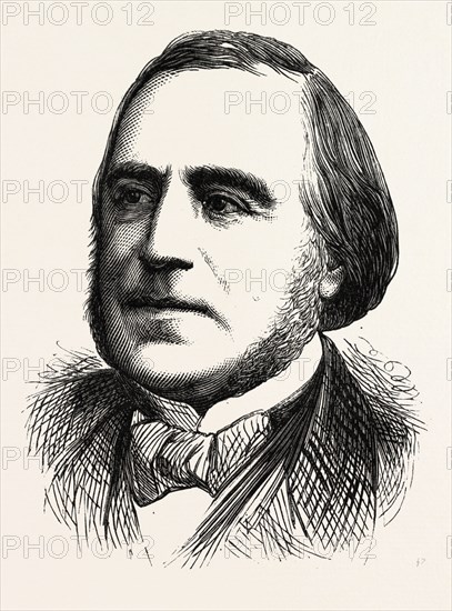 M. JEAN JACQUES COSTE, NATURALIST, 1873 engraving